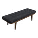 Wilson Upholstered Tufted Bench Taupe and Natural - Visions in Furniture (La Mirada, CA)