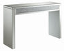Gillian Rectangular Sofa Table Silver and Clear Mirror - Visions in Furniture (La Mirada, CA)