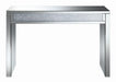 Gillian Rectangular Sofa Table Silver and Clear Mirror - Visions in Furniture (La Mirada, CA)