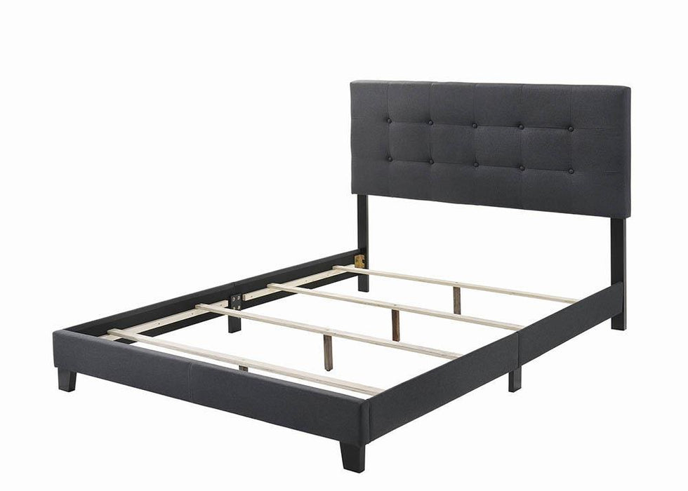 Mapes Upholstered Tufted Full Bed Charcoal - Visions in Furniture (La Mirada, CA)