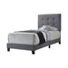 Mapes Tufted Upholstered Eastern King, Queen, Twin & Full Bed Charcoal & Grey - Visions in Furniture (La Mirada, CA)