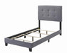 Mapes Tufted Upholstered Eastern King, Queen, Twin & Full Bed Charcoal & Grey - Visions in Furniture (La Mirada, CA)