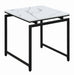 Clark 3-piece Occasional Set White and Dark Gunmetal - Visions in Furniture (La Mirada, CA)