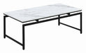 Clark 3-piece Occasional Set White and Dark Gunmetal - Visions in Furniture (La Mirada, CA)
