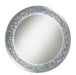 Lixue Round Wall Mirror with LED Lighting Silver - Visions in Furniture (La Mirada, CA)