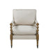 Dempsy Upholstered Accent Chair with Casters Beige - Visions in Furniture (La Mirada, CA)