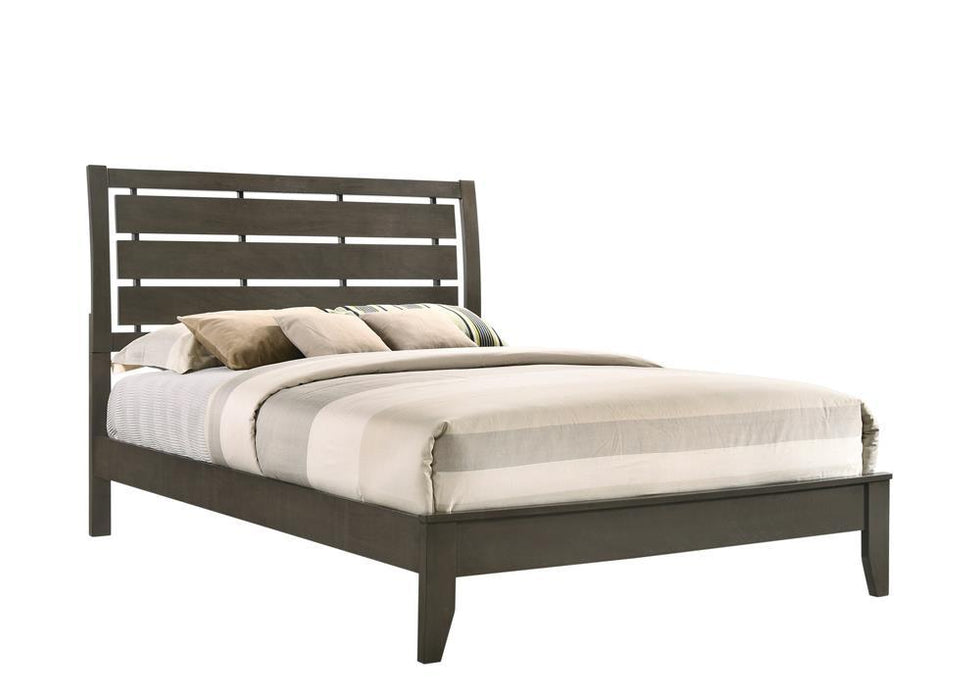 Serenity Eastern King Panel Bed Mod Grey - Visions in Furniture (La Mirada, CA)