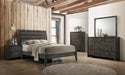 Serenity Eastern King Panel Bed Mod Grey - Visions in Furniture (La Mirada, CA)