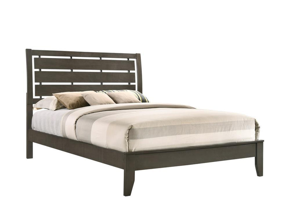 Serenity Full Panel Bed Mod Grey - Visions in Furniture (La Mirada, CA)