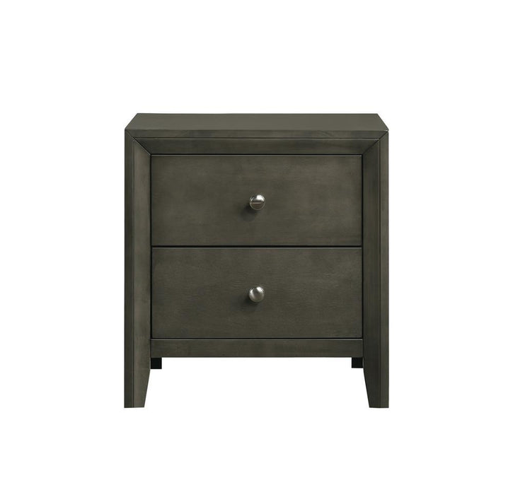 Serenity 2-drawer Nightstand Mod Grey - Visions in Furniture (La Mirada, CA)