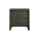Serenity 2-drawer Nightstand Mod Grey - Visions in Furniture (La Mirada, CA)