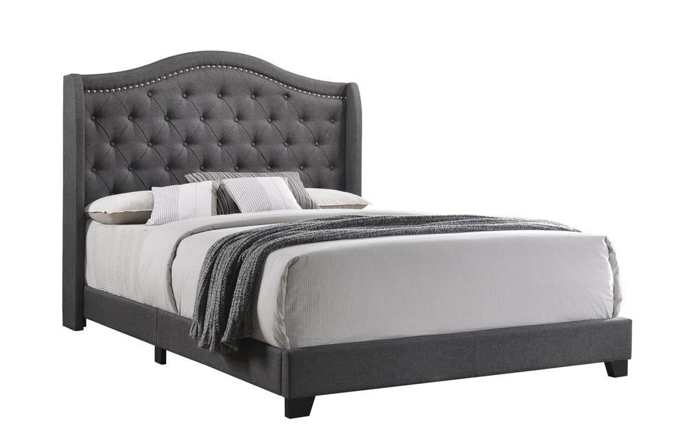 Sonoma Camel Back Full Bed Grey - Visions in Furniture (La Mirada, CA)