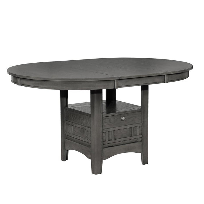 Lavon Dining Table with Storage Medium Grey - Visions in Furniture (La Mirada, CA)