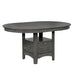 Lavon Dining Table with Storage Medium Grey - Visions in Furniture (La Mirada, CA)