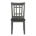 Lavon Padded Dining Side Chairs Medium Grey and Black (Set of 2) - Visions in Furniture (La Mirada, CA)