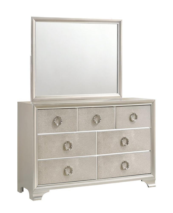 Salford 7-drawer Dresser Metallic Sterling - Visions in Furniture (La Mirada, CA)