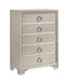 Salford 5-drawer Chest Metallic Sterling - Visions in Furniture (La Mirada, CA)
