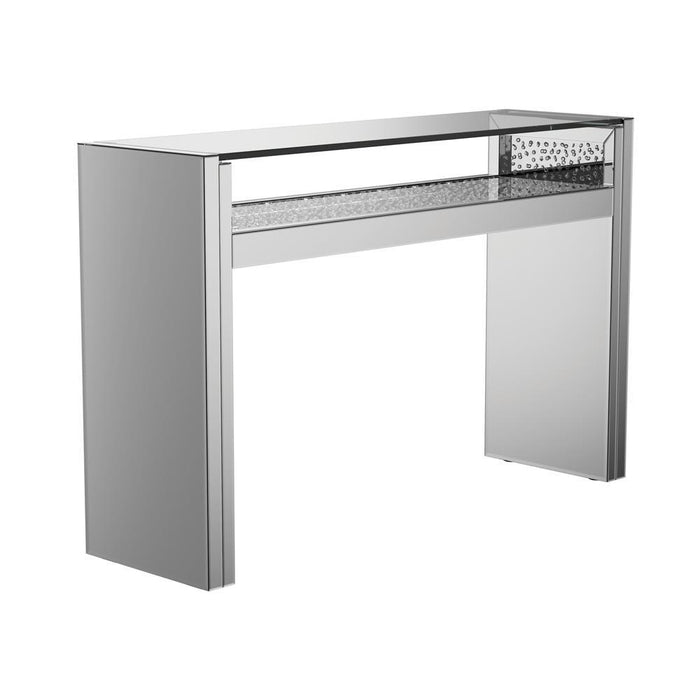 Edna 1-shelf Console Table Silver - Visions in Furniture (La Mirada, CA)