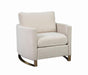 Corliss Upholstered Arched Arms Chair Beige - Visions in Furniture (La Mirada, CA)