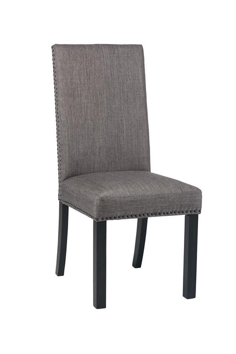 Hubbard Upholstered Side Chairs Charcoal (Set of 2) - Visions in Furniture (La Mirada, CA)