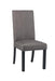 Hubbard Upholstered Side Chairs Charcoal (Set of 2) - Visions in Furniture (La Mirada, CA)