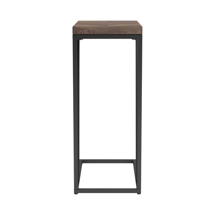Sergio Chevron Rectangular Accent Table Tobacco - Visions in Furniture (La Mirada, CA)