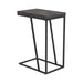 Carly Expandable Chevron Rectangular Accent Table Grey - Visions in Furniture (La Mirada, CA)