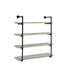 Elmcrest 40-inch Wall Shelf Black and Grey Driftwood - Visions in Furniture (La Mirada, CA)