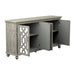 Melanie 4-door Accent Cabinet Antique White - Visions in Furniture (La Mirada, CA)