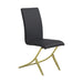 Carmelia Upholstered Side Chairs Black (Set of 4) - Visions in Furniture (La Mirada, CA)
