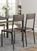 Lana 5-piece Rectangular Dining Table Set Dark Brown and Matte Black - Visions in Furniture (La Mirada, CA)
