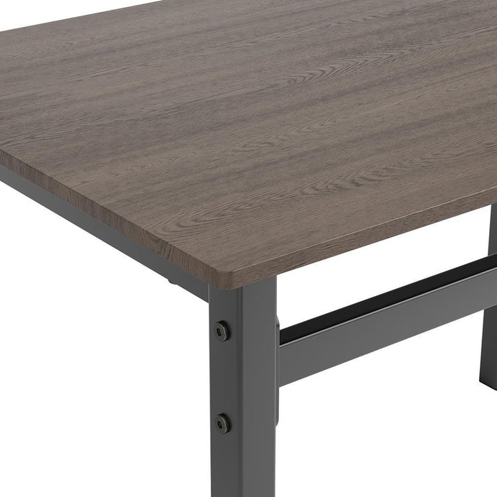Lana 5-piece Rectangular Dining Table Set Dark Brown and Matte Black - Visions in Furniture (La Mirada, CA)