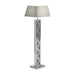 Carmen Geometric Base Floor Lamp Silver - Visions in Furniture (La Mirada, CA)