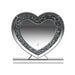 Euston Heart Shape Table Mirror Silver - Visions in Furniture (La Mirada, CA)