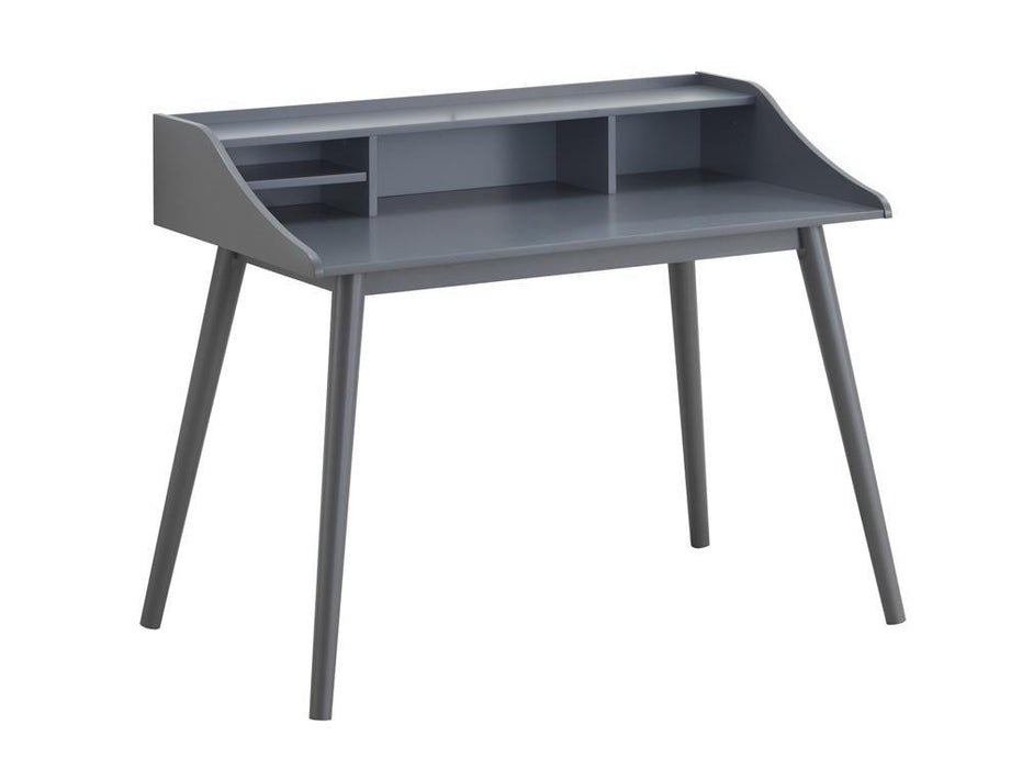 Percy 4-compartment Writing Desk Grey - Visions in Furniture (La Mirada, CA)
