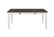 Kingman 4-drawer Dining Table Espresso and White - Visions in Furniture (La Mirada, CA)