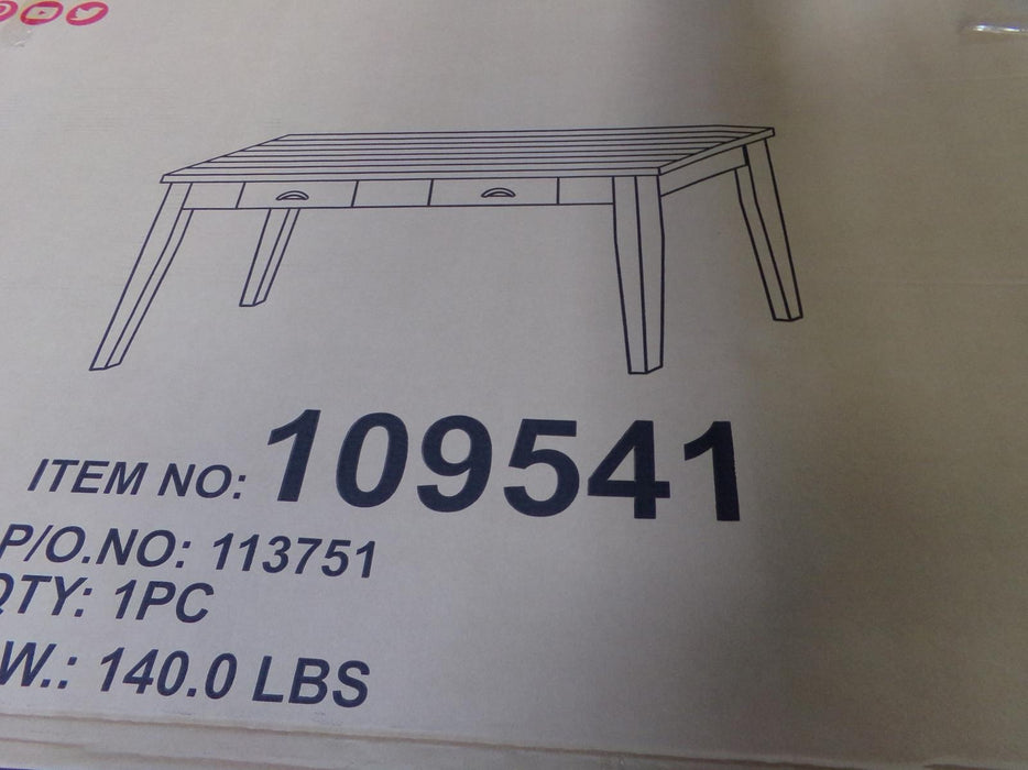 Kingman 4-drawer Dining Table Espresso and White - Visions in Furniture (La Mirada, CA)