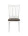 Kingman Slat Back Dining Chairs Espresso and White (Set of 2) - Visions in Furniture (La Mirada, CA)