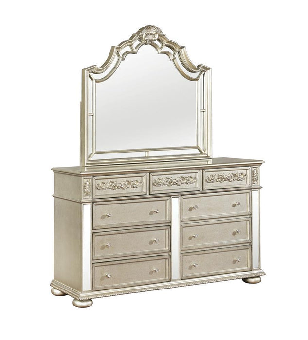 Heidi 9-drawer Dresser Metallic Platinum - Visions in Furniture (La Mirada, CA)