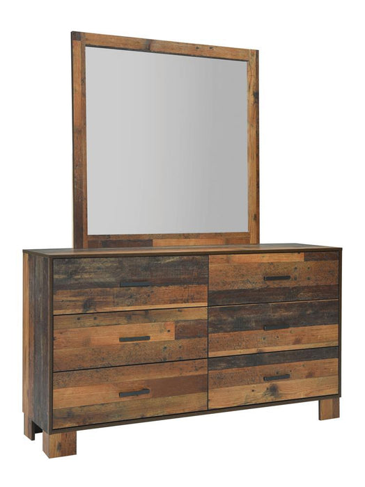 Sidney 6-drawer Dresser Rustic Pine - Visions in Furniture (La Mirada, CA)