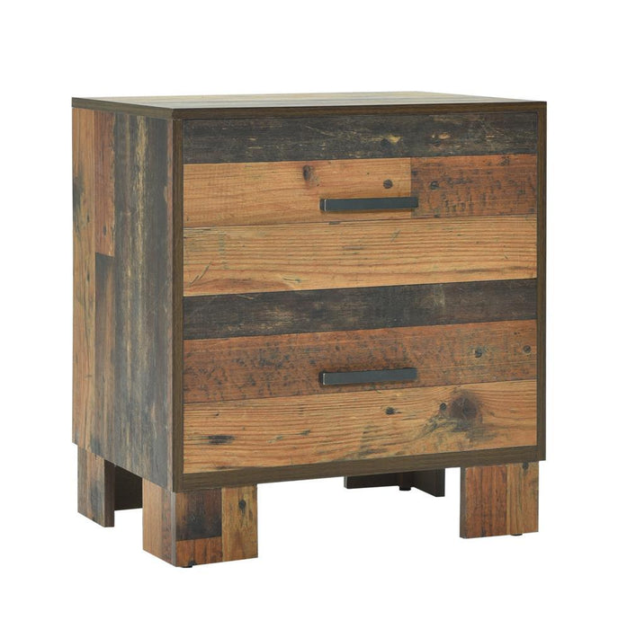 Sidney 2-drawer Nightstand Rustic Pine - Visions in Furniture (La Mirada, CA)