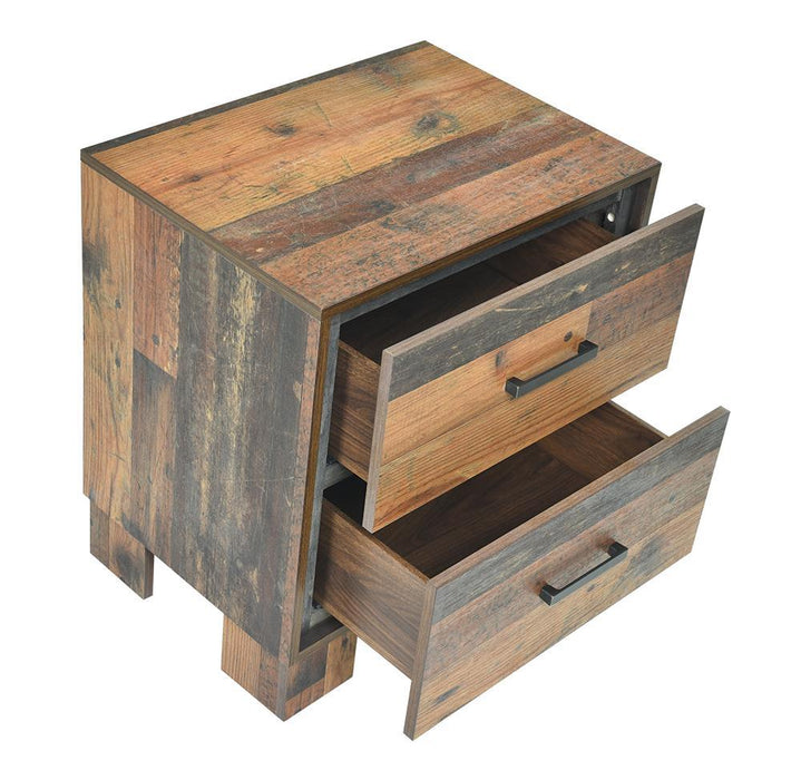 Sidney 2-drawer Nightstand Rustic Pine - Visions in Furniture (La Mirada, CA)