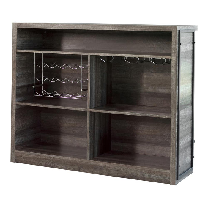 Joe 5-shelf Bar Unit Aged Oak - Visions in Furniture (La Mirada, CA)