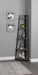 Jacksonville 5-tier Corner Bookcase Aged Walnut - Visions in Furniture (La Mirada, CA)