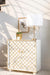 Belinda 2-door Accent Cabinet White and Gold - Visions in Furniture (La Mirada, CA)