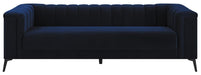 Chalet Tuxedo Arm Sofa Blue - Visions in Furniture (La Mirada, CA)