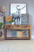 Esther 3-drawer Storage Console Table Natural Sheesham - Visions in Furniture (La Mirada, CA)