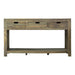 Esther 3-drawer Storage Console Table Natural Sheesham - Visions in Furniture (La Mirada, CA)