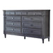 Alderwood 9-drawer Dresser French Grey - Visions in Furniture (La Mirada, CA)