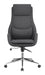 Cruz Upholstered Office Chair with Padded Seat Grey and Chrome - Visions in Furniture (La Mirada, CA)
